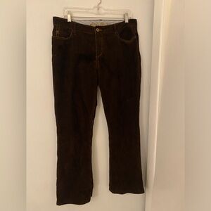 Eddie Bauer Chocolate Brown Mid-Rise Corduroys